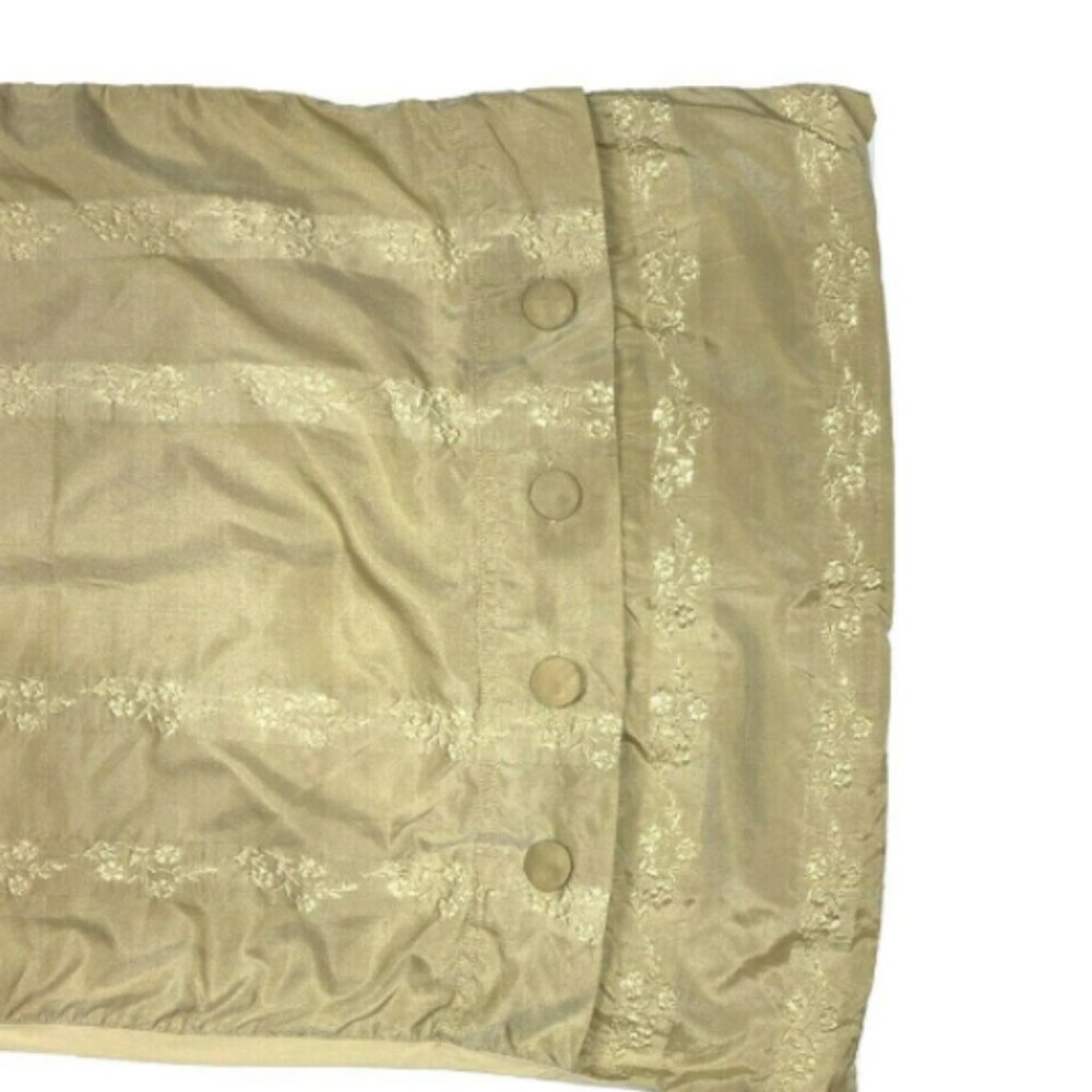 2 Luxury Silk Shams Pair Pillowcases Tan Designer